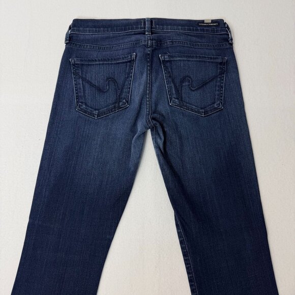 Citizens of Humanity Womens Dark Wash Bootcut Flare Jeans Sz 27 Mid Rise Stretch - Picture 13 of 16
